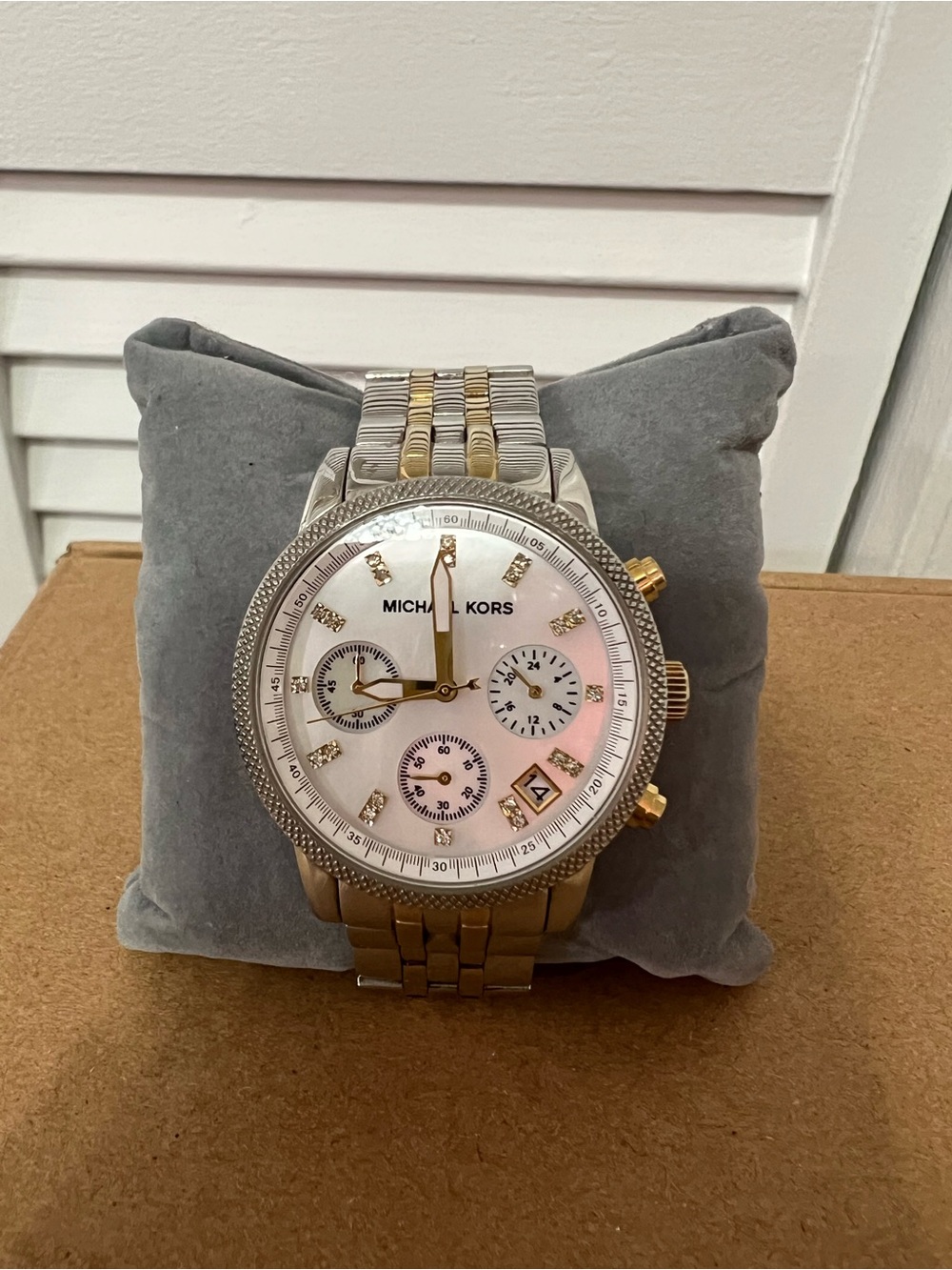 Michael Kors Two-Tone Chronograph Watch - Gold & Silver